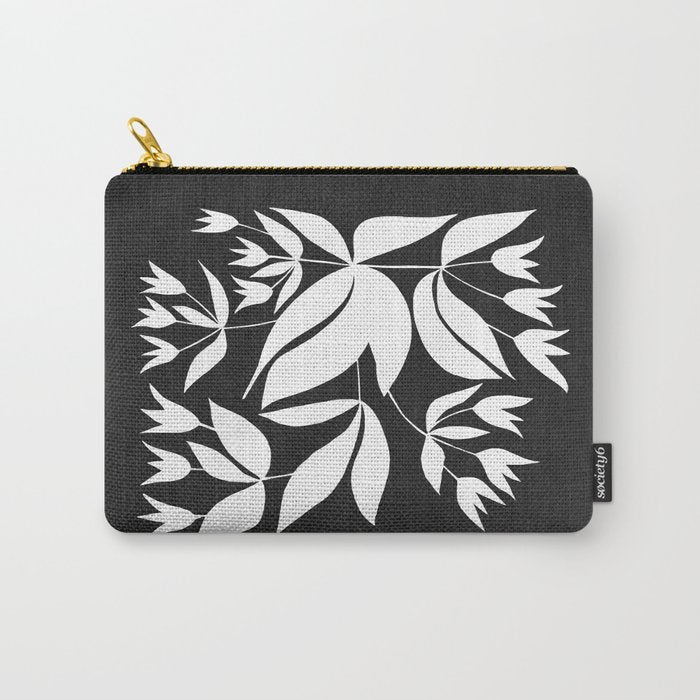 Vining Bell Flower ii Carry All Pouch Gallery Image 1