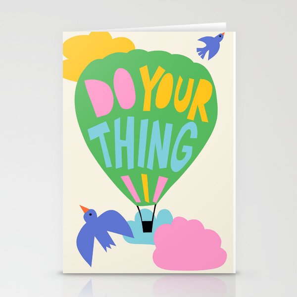 Do Your Thing - Cute Motivational Quote  Stationery Card Gallery Image 2