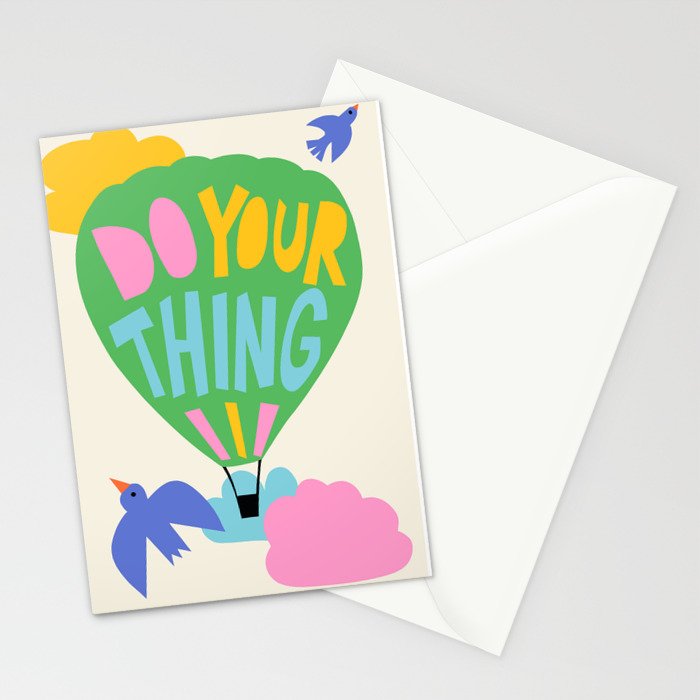 Do Your Thing - Cute Motivational Quote  Stationery Card Gallery Image 2