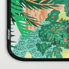 The House With The Green Door, Nature Architecture Painting, Places Stay At Home Tropical Villa Laptop Sleeve Gallery Image 3