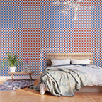 Checkered Multicolor Pattern XX Red White Blue Wallpaper Gallery Image 3