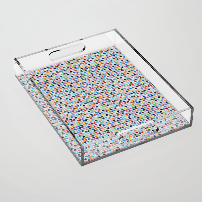 Colossal Polka Daubs Acrylic Tray Gallery Image 1