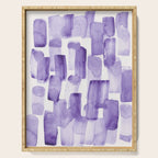 Purple Watercolour Patterns | 190129 Abstract Art Watercolour Serving Tray Gallery Image 1
