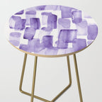 Purple Watercolour Patterns | 190129 Abstract Art Watercolour Side Table Gallery Image 2