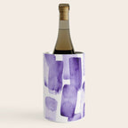 Purple Watercolour Patterns | 190129 Abstract Art Watercolour Wine Chiller Gallery Image 2