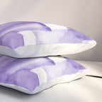 Purple Watercolour Patterns | 190129 Abstract Art Watercolour Pillow Sham Gallery Image 3