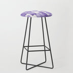 Purple Watercolour Patterns | 190129 Abstract Art Watercolour Stool Gallery Image 1