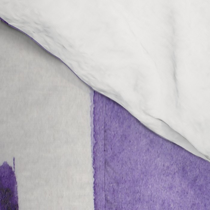 Purple Watercolour Patterns | 190129 Abstract Art Watercolour Comforter Gallery Image 4