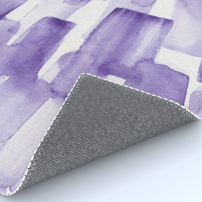 Purple Watercolour Patterns | 190129 Abstract Art Watercolour Rug Gallery Image 4