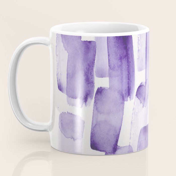 Purple Watercolour Patterns | 190129 Abstract Art Watercolour Coffee Mug Gallery Image 3