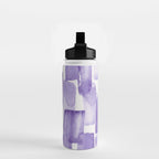 Purple Watercolour Patterns | 190129 Abstract Art Watercolour Water Bottle Gallery Image 2