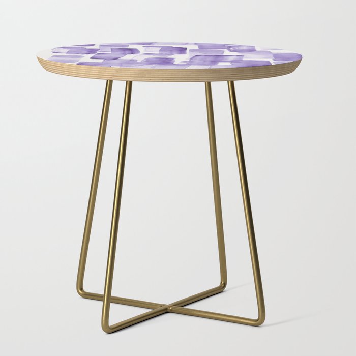 Purple Watercolour Patterns | 190129 Abstract Art Watercolour Side Table Gallery Image 1
