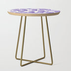 Purple Watercolour Patterns | 190129 Abstract Art Watercolour Side Table Gallery Image 1