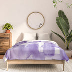 Purple Watercolour Patterns | 190129 Abstract Art Watercolour Comforter Gallery Image 3