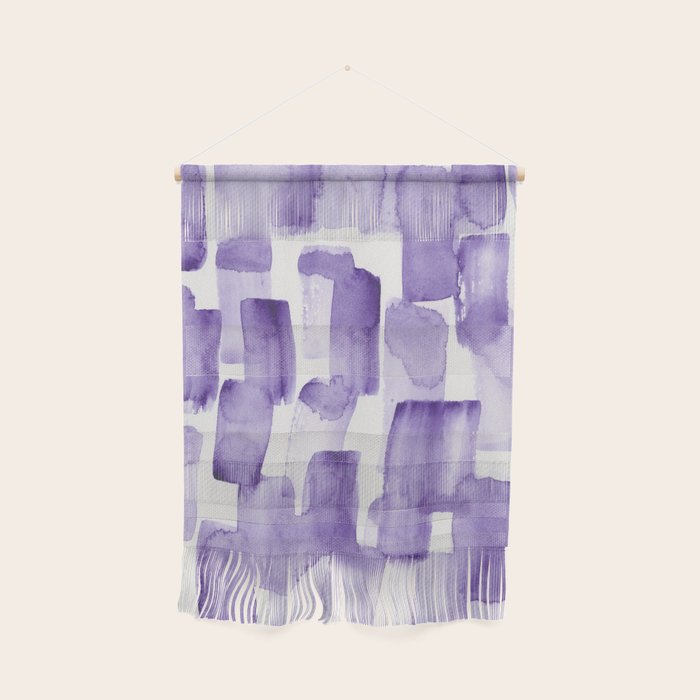 Purple Watercolour Patterns | 190129 Abstract Art Watercolour Wall Hanging Gallery Image 1