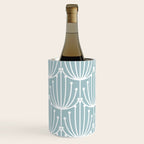 Retro Art, Floral Prints, Light Blue and White Wine Chiller Gallery Image 3