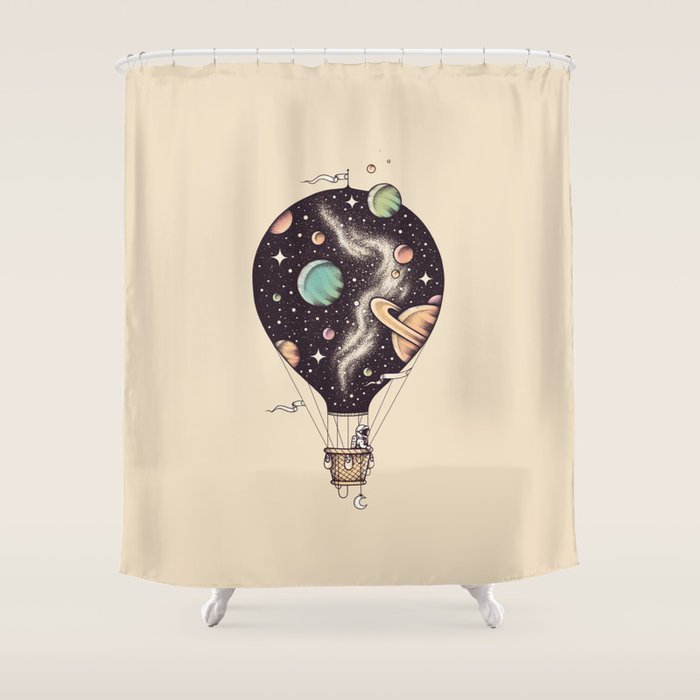 Interstellar Journey Shower Curtain Gallery Image 1