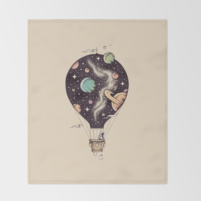 Interstellar Journey Throw Blanket Gallery Image 2