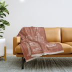 Minimalist Cactus Art 1 Throw Blanket Gallery Image 1