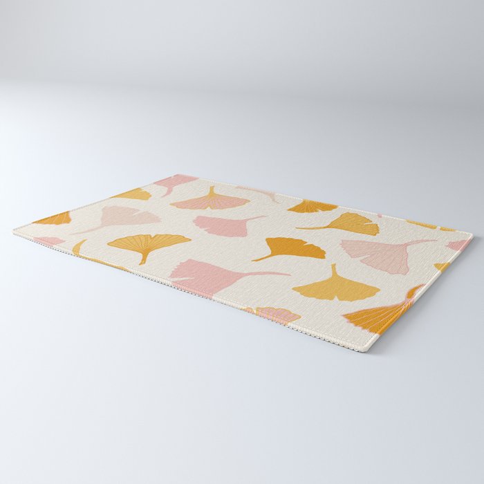 Ginko leaf pattern 2 Rug Gallery Image 3