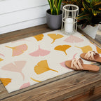 Ginko leaf pattern 2 Outdoor Rug Gallery Image 2