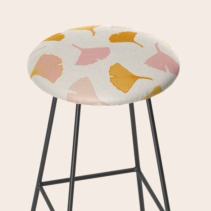 Ginko leaf pattern 2 Stool Gallery Image 2