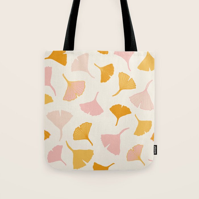 Ginko leaf pattern 2 Tote Bag Gallery Image 1