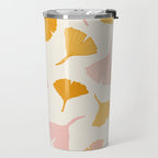 Ginko leaf pattern 2 Travel Mug Gallery Image 2