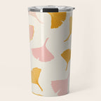 Ginko leaf pattern 2 Travel Mug Gallery Image 1