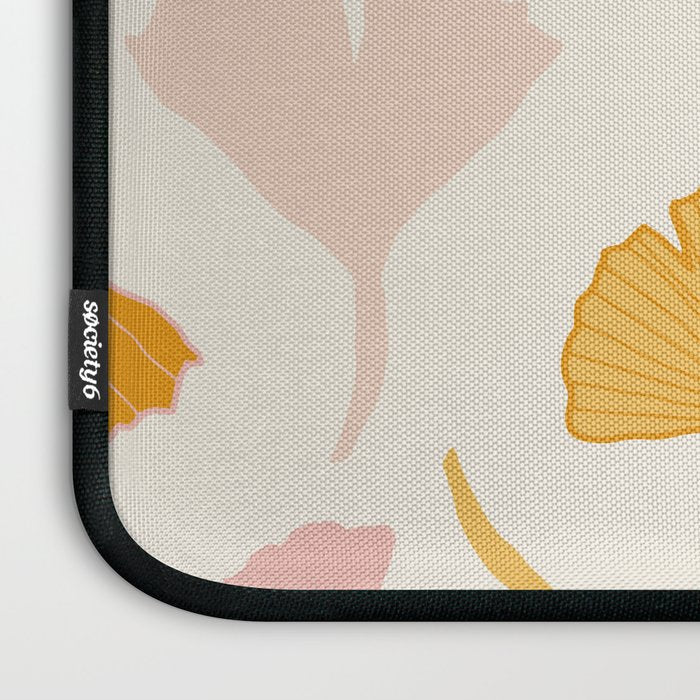 Ginko leaf pattern 2 Laptop Sleeve Gallery Image 3