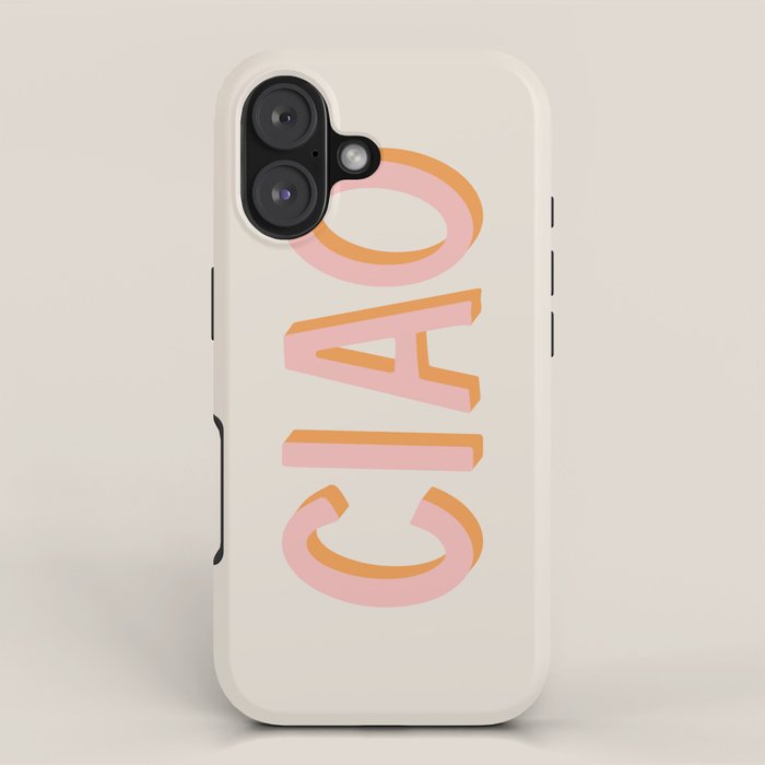 Ciao Hand Lettering iPhone Case Gallery Image 1