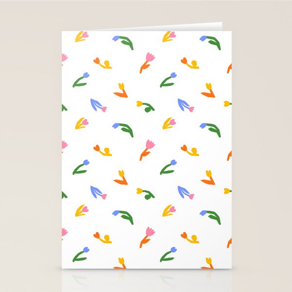 Colorful flower art patterm Stationery Card Gallery Image 1