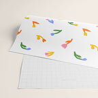Colorful flower art patterm Wrapping Paper Gallery Image 2