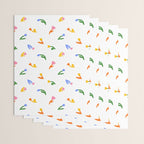 Colorful flower art patterm Wrapping Paper Gallery Image 3