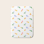 Colorful flower art patterm Bath Mat Gallery Image 1