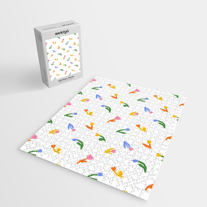 Colorful flower art patterm Jigsaw Puzzle Gallery Image 2