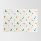 Colorful flower art patterm Rug Gallery Image 2