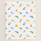 Colorful flower art patterm Jigsaw Puzzle Gallery Image 1