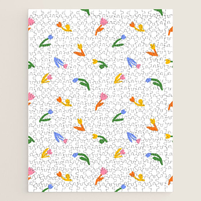 Colorful flower art patterm Jigsaw Puzzle Gallery Image 1