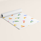 Colorful flower art patterm Yoga Mat Gallery Image 2