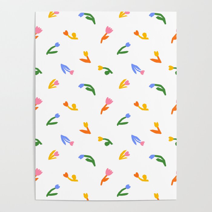 Colorful flower art patterm Poster Gallery Image 1