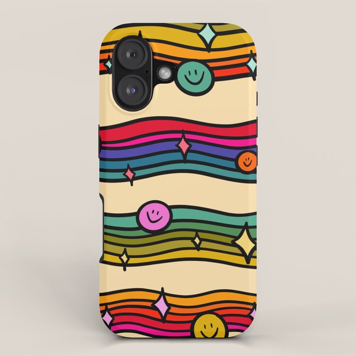 Smiley Print iPhone Case Gallery Image 1