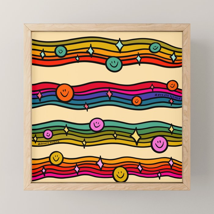 Smiley Print Mini Art Print Gallery Image 1