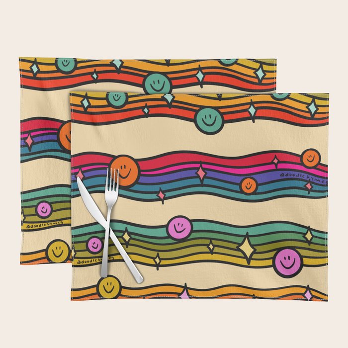 Smiley Print Placemat Gallery Image 1