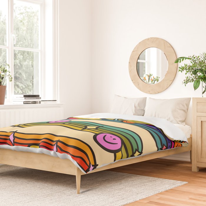 Smiley Print Duvet Cover Gallery Image 2