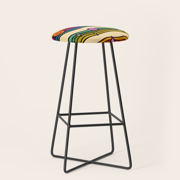 Smiley Print Stool Gallery Image 1
