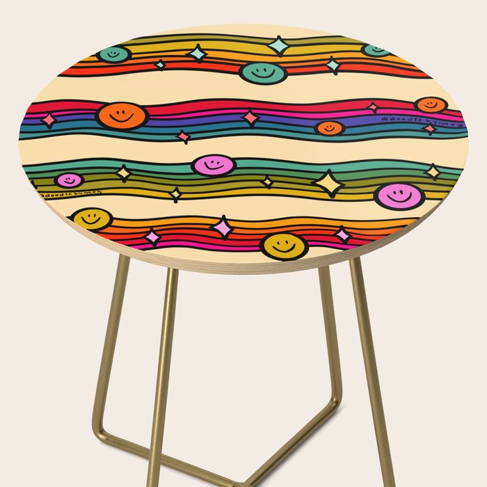 Smiley Print Side Table Gallery Image 2