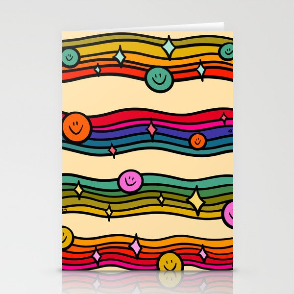 Smiley Print Stationery Card Gallery Image 1