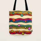 Smiley Print Tote Bag Gallery Image 1