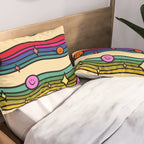 Smiley Print Pillow Sham Gallery Image 2